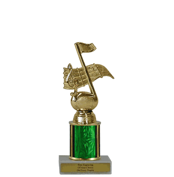 Single Column Budget Trophy - Music - Click to enlarge