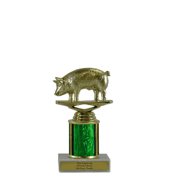 Single Column Budget Trophy - Pig - Click to enlarge