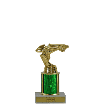 Single Column Budget Trophy - Pinewood Derby - Click to enlarge