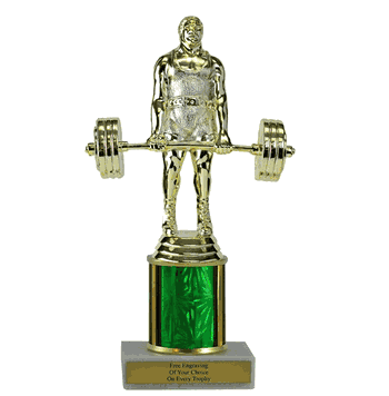Single Column Budget Trophy - Weightlifting - Click to enlarge