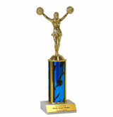 Single Column Cheerleader Trophy