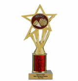 Single Column Cheerleading Participation Insert Trophy