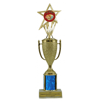 Single Column Cup & Insert Trophy - Art - Click to enlarge