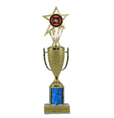 Single Column Cup & Insert Trophy - Firefighter