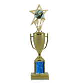 Single Column Cup & Insert Trophy - Fishing