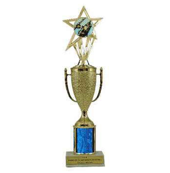 Single Column Cup & Insert Trophy - Fishing - Click to enlarge