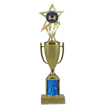 Single Column Cup & Insert Trophy - Honor Society - Click to enlarge