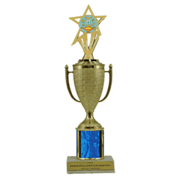 Single Column Cup & Insert Trophy - Math - Click to enlarge