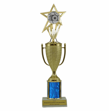 Single Column Cup & Insert Trophy - Photography - Click to enlarge