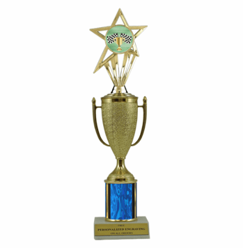 Single Column Cup & Insert Trophy - Racing - Click to enlarge
