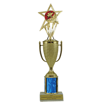 Single Column Cup & Insert Trophy - Rising Star - Click to enlarge