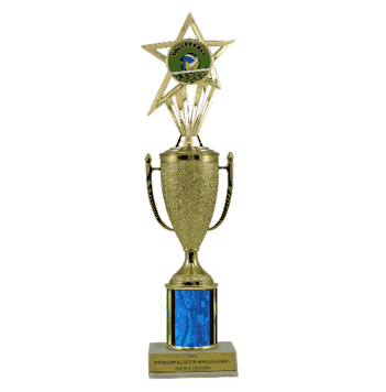 Single Column Cup & Insert Trophy - Vollyball - Click to enlarge