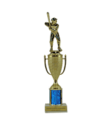 Trophée Baseball/Softball – Figurine Métal Doré – Socle Marbre – 9,5″