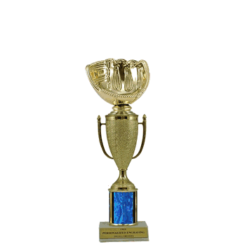 Single Column Cup Trophy - Baseball Glove - Click to enlarge