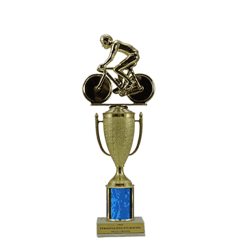 Single Column Cup Trophy - Bicycle - Click to enlarge