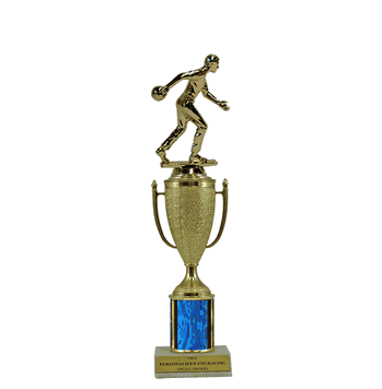 Single Column Cup Trophy - Bowler - Click to enlarge
