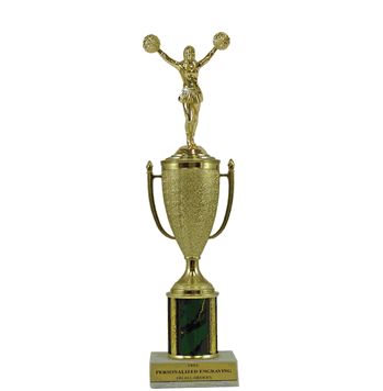 Single Column Cup Trophy - Cheerleading - Click to enlarge