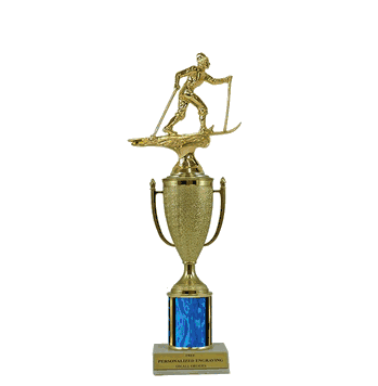 Single Column Cup Trophy - Cross Country Skiing - Click to enlarge