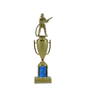 Single Column Cup Trophy - Fireman - Click to enlarge