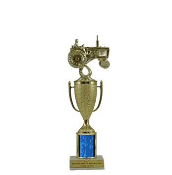 Single Column Cup Trophy - Tractor - Click to enlarge