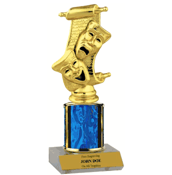 Single Column Drama Trophy - Click to enlarge