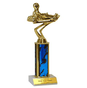 Single Column Elite Series Trophy - Go Kart - Click to enlarge