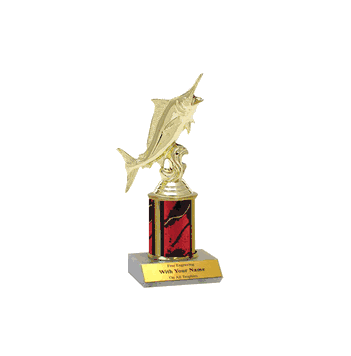 Single Column Elite Series Trophy - Marlin Fish - Click to enlarge