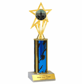 Single Column Chess Insert Trophy - Click to enlarge