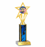 Single Column Citizenship Insert Trophy