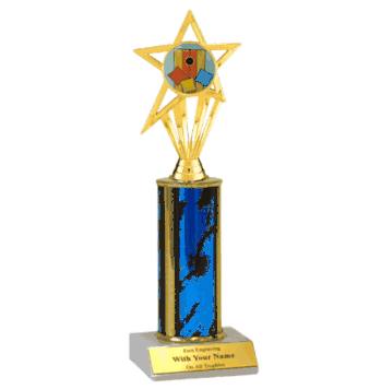 Single Column Insert Trophy - Cornhole - Click to enlarge