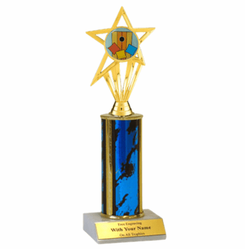 Single Column Cornhole  Insert Trophy - Click to enlarge