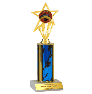 Single Column Insert Trophy - Graduation - Click to enlarge