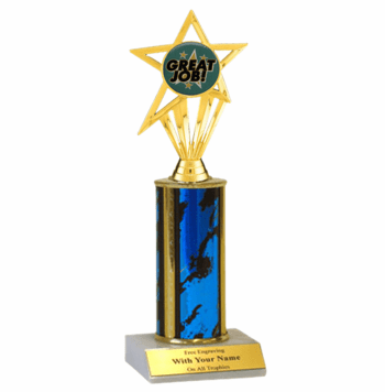 Great Job Single Column Insert Trophy - Click to enlarge