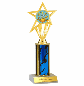 Single Column Math Insert Trophy - Click to enlarge