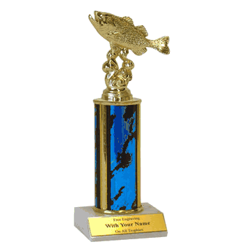 Single Column Trophy - Bass - Click to enlarge