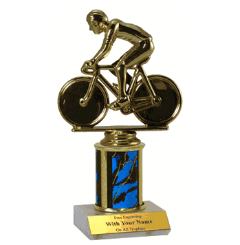 Single Column Trophy - Bicycle - Click to enlarge