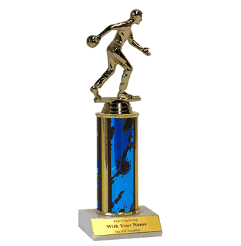 Single Column Trophy - Bowler - Click to enlarge