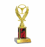 Single Column Trophy - Car Show, Winged Wheel