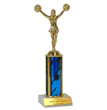 Single Column Trophy - Cheerleading - Click to enlarge