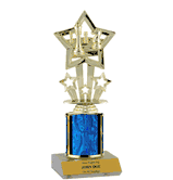 Customizable Single Column Chess Trophy with Marble Base