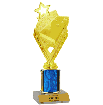 Single Column Trophy - Cornhole - Click to enlarge
