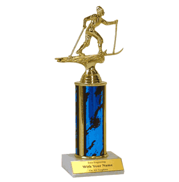 Single Column Trophy - Cross Country Skiing - Click to enlarge