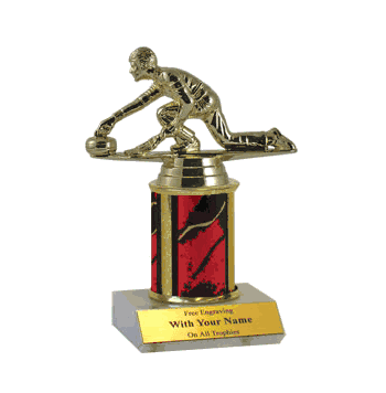 Single Column Trophy - Curling - Click to enlarge