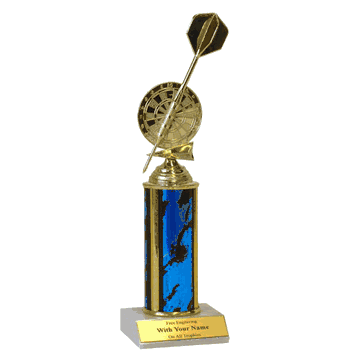 Single Column Trophy - Darts - Click to enlarge
