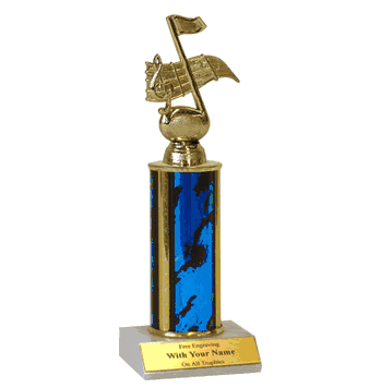 Single Column Trophy - Music - Click to enlarge