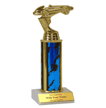 Single Column Trophy - Pinewood Derby - Click to enlarge