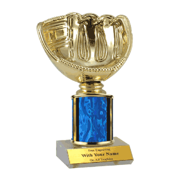 Single Column Trophy - Softball Glove - Click to enlarge