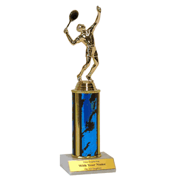 Single Column Trophy - Tennis - Click to enlarge
