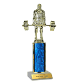 Single Column Trophy - Weightlifting