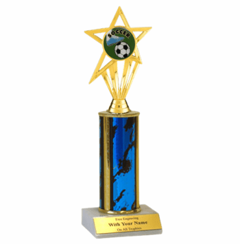 Soccer Single Column Insert Trophy - Click to enlarge